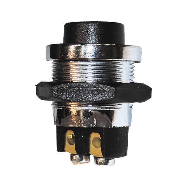 Interrupteur Poussoir Metal 12/24V référence fournisseur 1244086